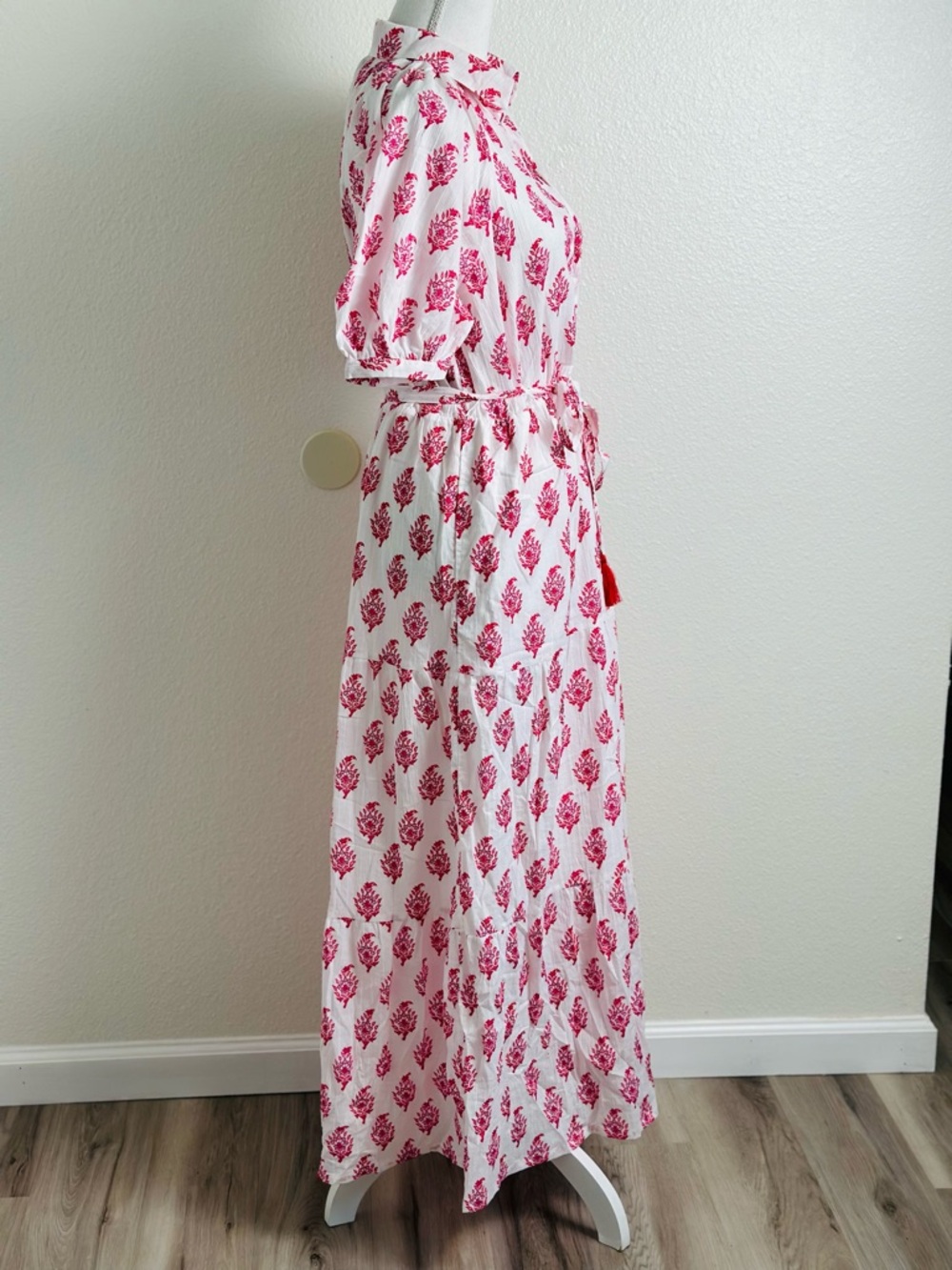 Roller Rabbit x Target Women’s Bouquet Short Sleeve Maxi Dress In Pink Size M - Picture 5 of 10